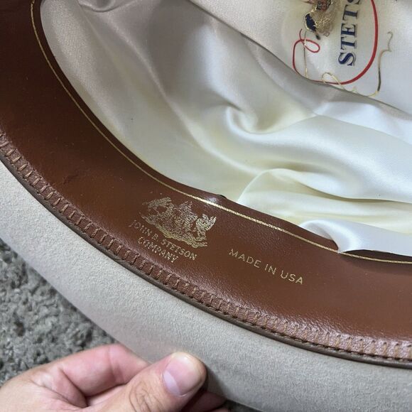 Cream Cowboy Hat with Beaded Band - Picture 9 of 9